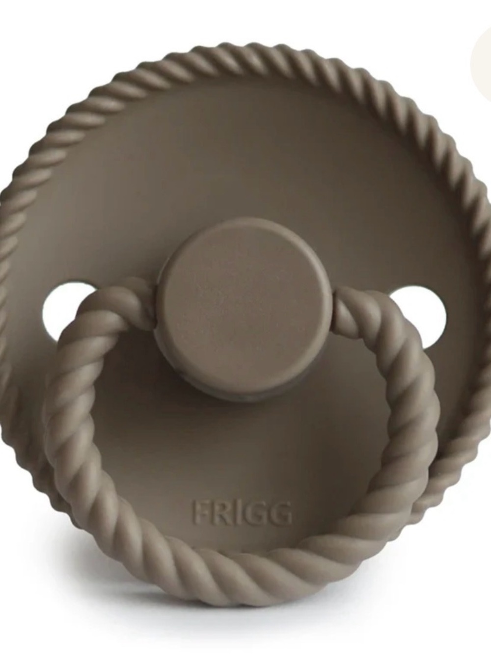 NWT FRIGG Silicone Size 2 Pacifier in Portobello (Set of 2)